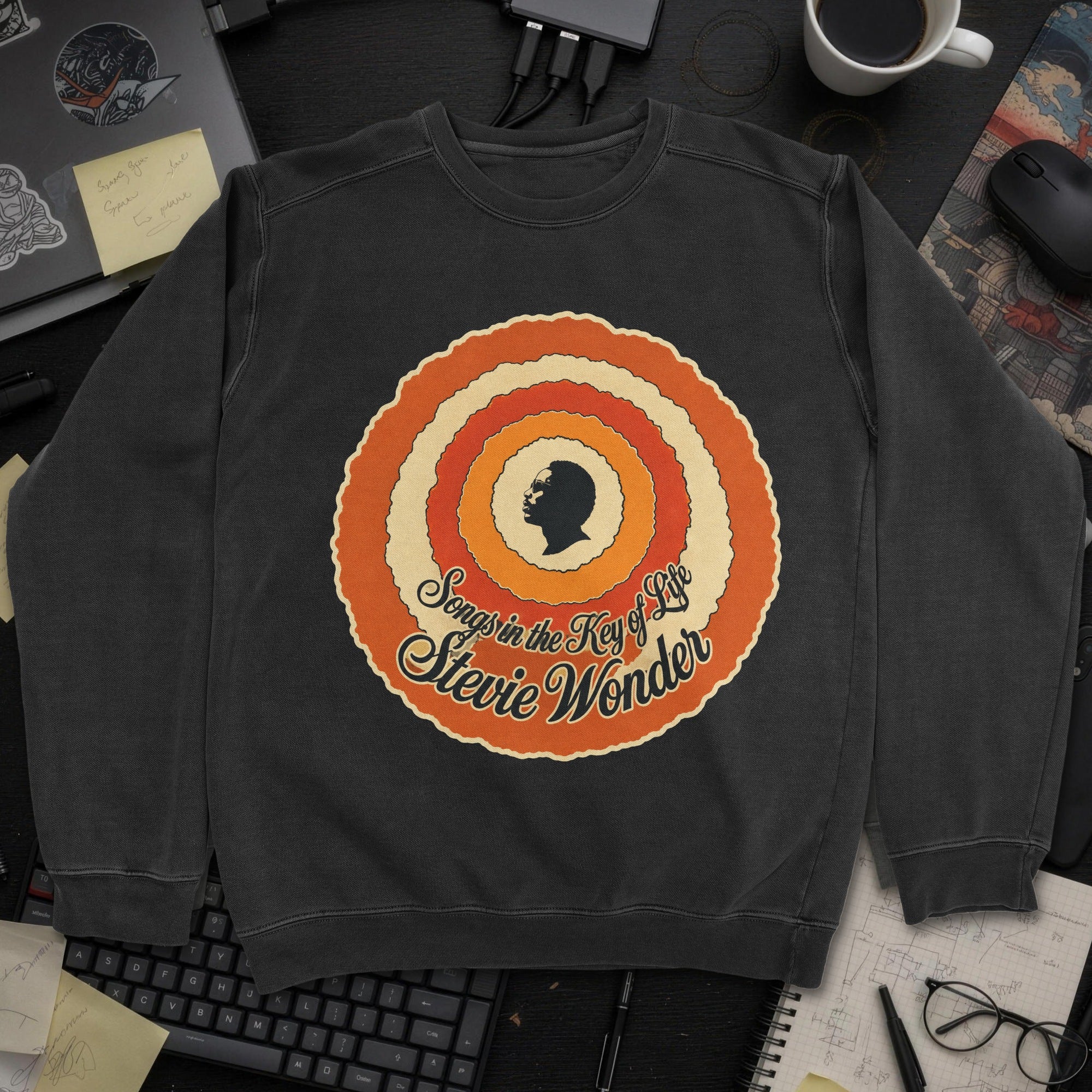 Nerd Collection Artwork T057 Sweatshirt - Black mockup