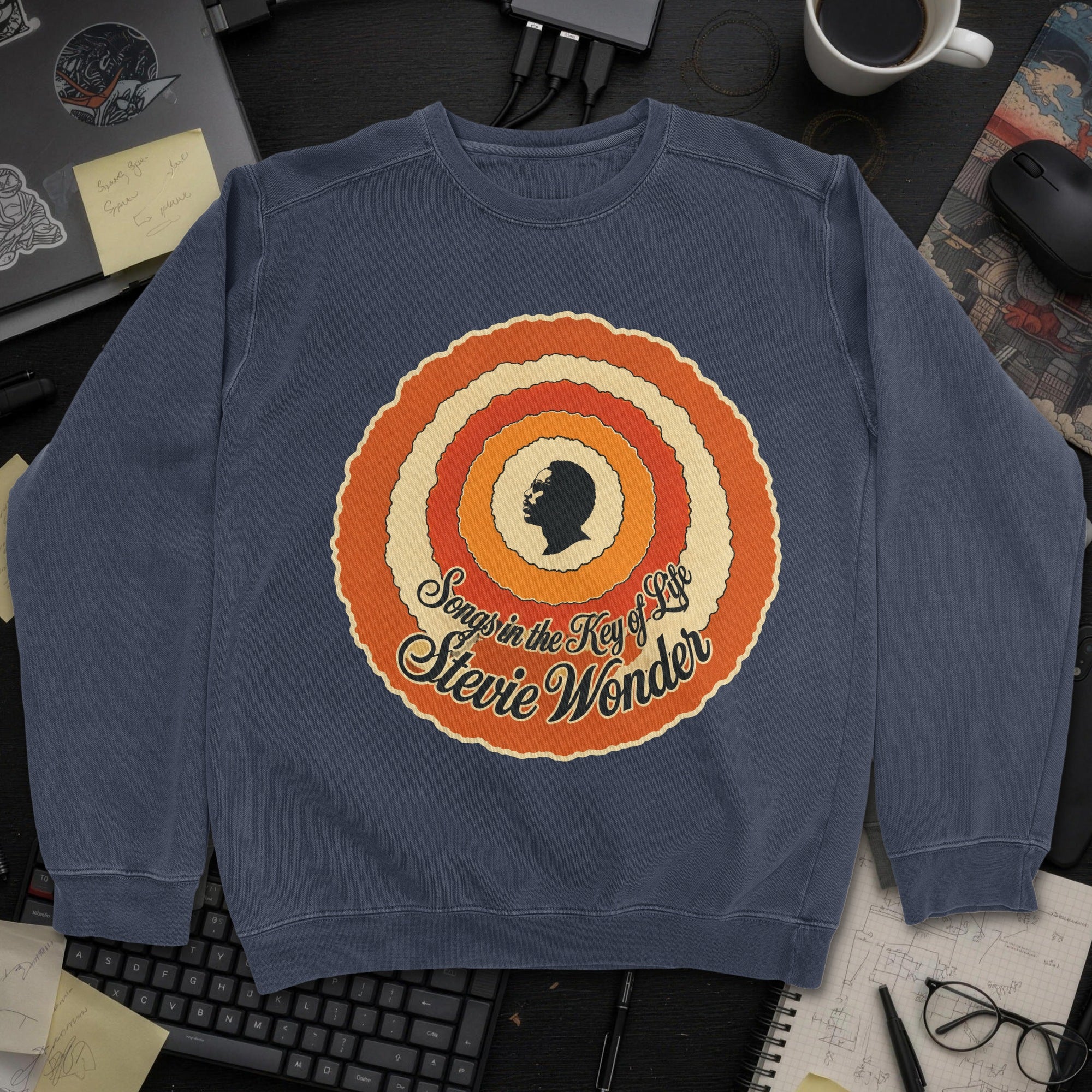 Nerd Collection Artwork T057 Sweatshirt - Navy mockup