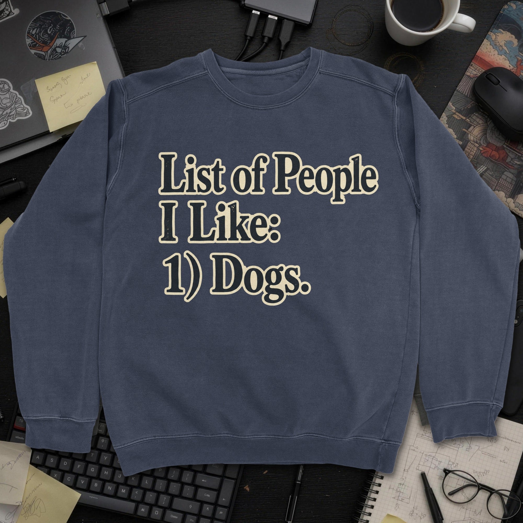 Nerd Collection Artwork T063 Sweatshirt - Navy mockup