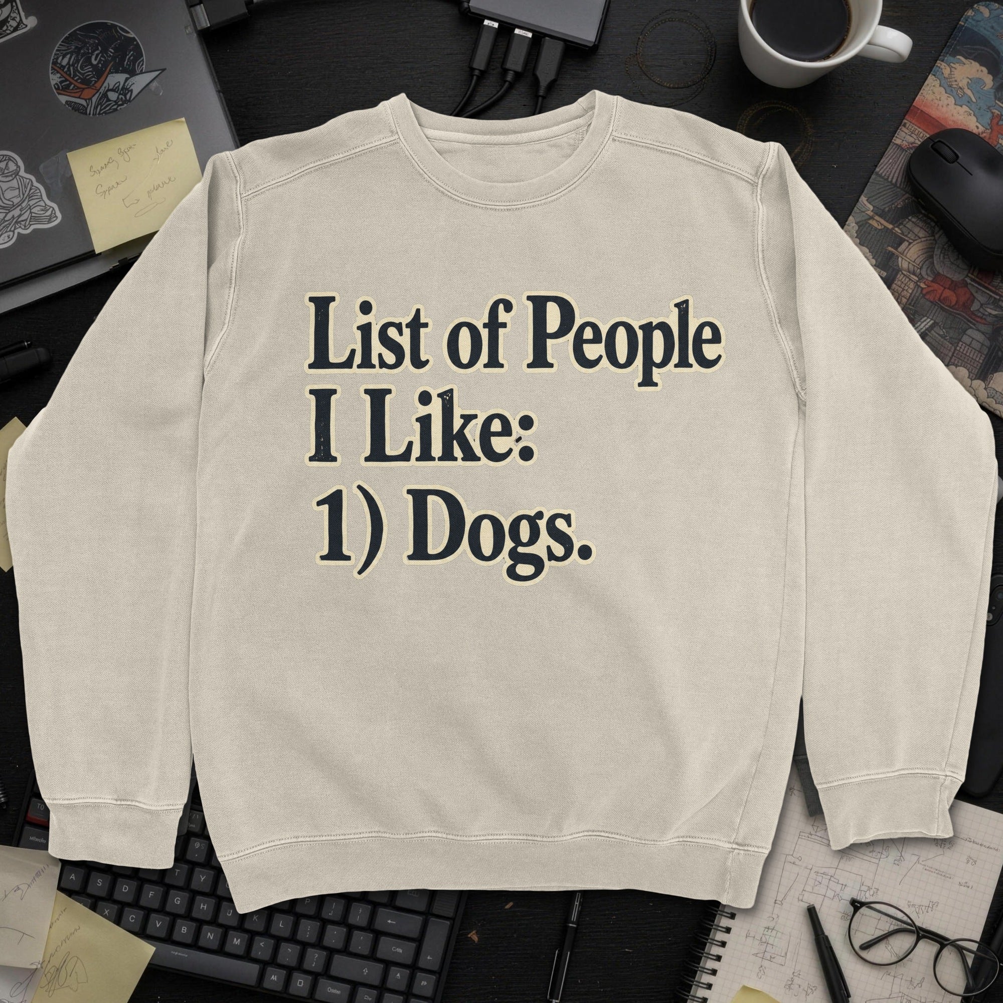 Nerd Collection Artwork T063 Sweatshirt - Sand mockup
