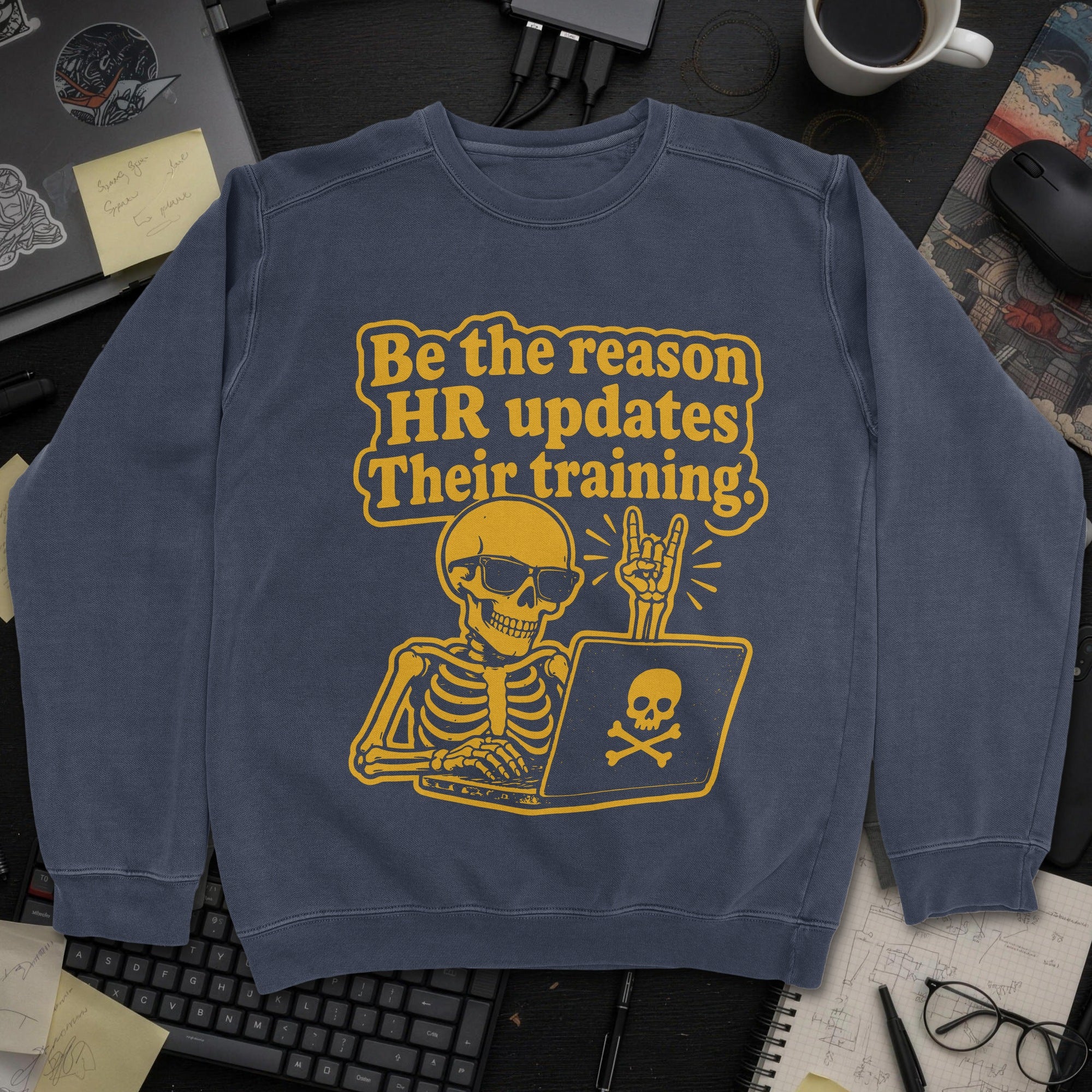 Nerd Collection Artwork T067 Sweatshirt - Navy mockup