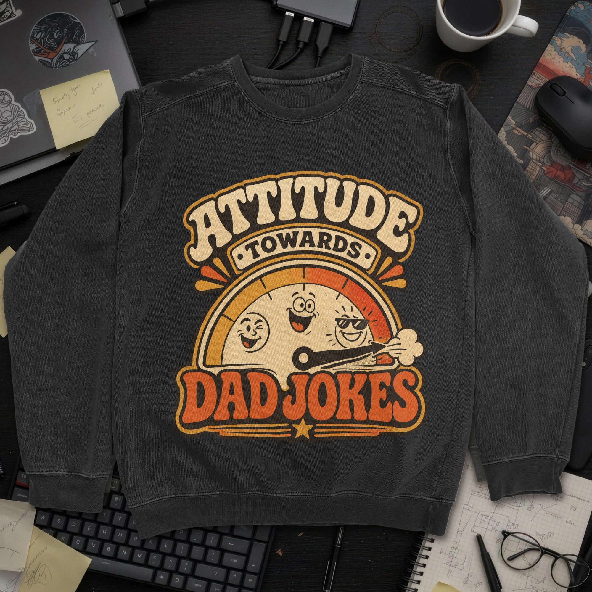 Nerd Collection Artwork T006 Sweatshirt - Black mockup