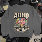 Nerd Collection Artwork T070 Sweatshirt - Dark Heather mockup