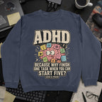Nerd Collection Artwork T070 Sweatshirt - Navy mockup
