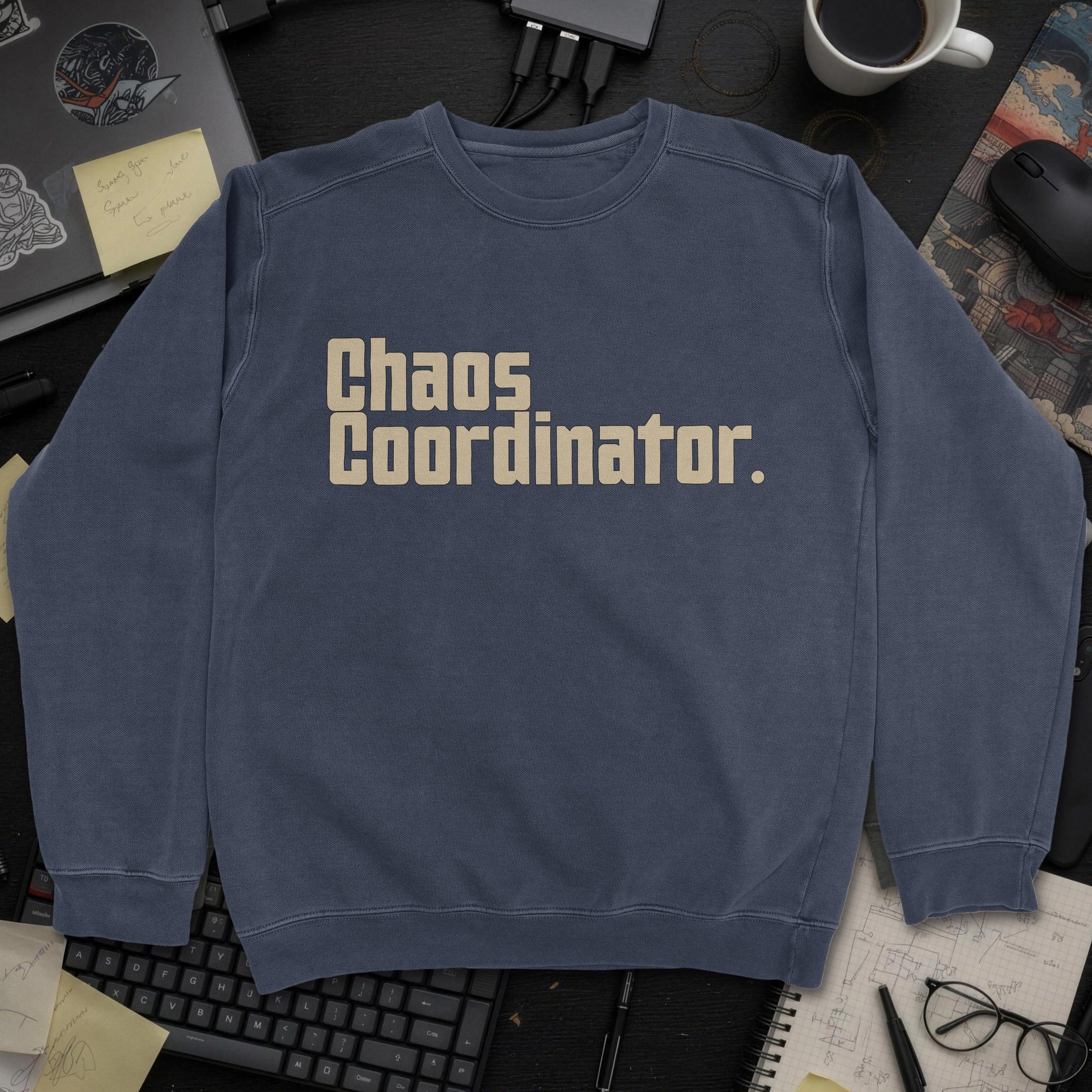 Nerd Collection Artwork T080 Sweatshirt - Navy mockup