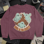 Bugs in the Sheets Sweatshirt - Maroon mockup