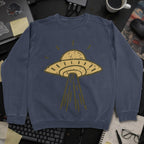 UFO Landing Sweatshirt - Navy mockup
