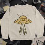 UFO Landing Sweatshirt - Sand mockup