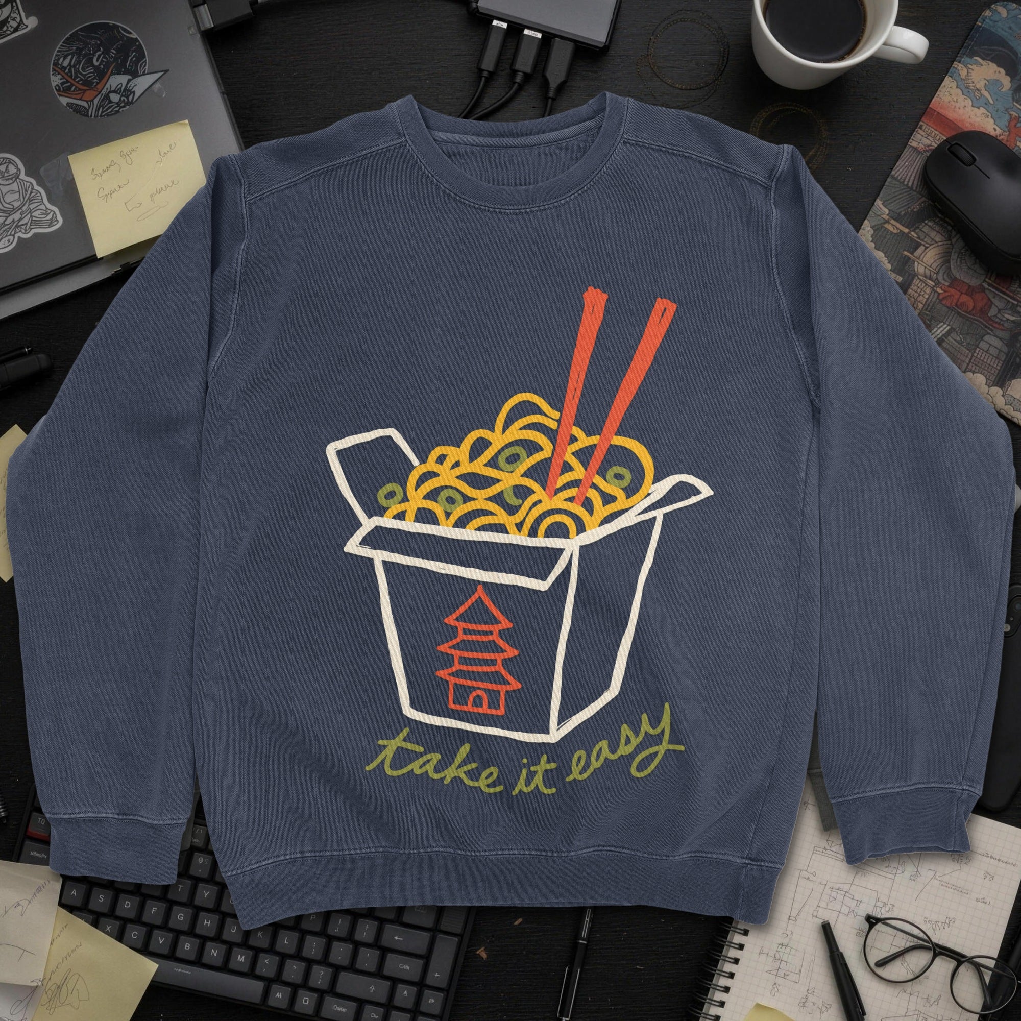 Take It Easy Sweatshirt - Navy mockup