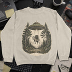 UFO Abduction Sweatshirt - Sand mockup