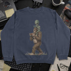 Bigfoot Encounter Sweatshirt - Navy mockup