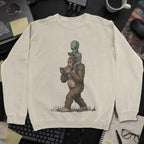 Bigfoot Encounter Sweatshirt - Sand mockup