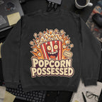 Popcorn Possessed Sweatshirt - Black mockup
