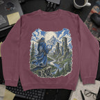 Wizard’s Terminal Sweatshirt - Maroon mockup
