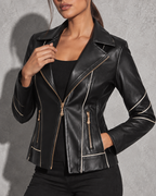Women's Jacket Moto Asymmetric Zip