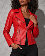 Women's Jacket Moto Asymmetric Zip