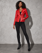 Women's Jacket Moto Asymmetric Zip