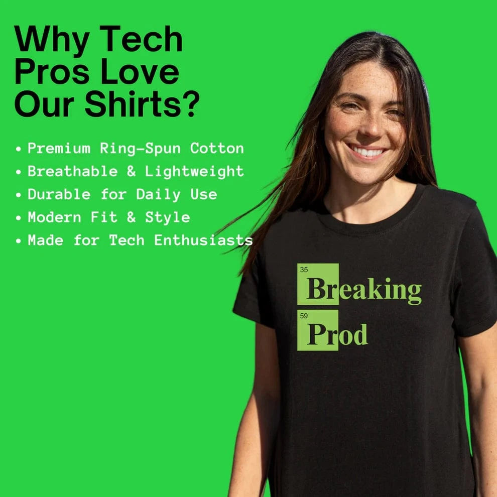 Code Culture Breaking Prod on a friday shirt funny programmer T-Shirt in Dark Chocolate — Code Culture developer clothing