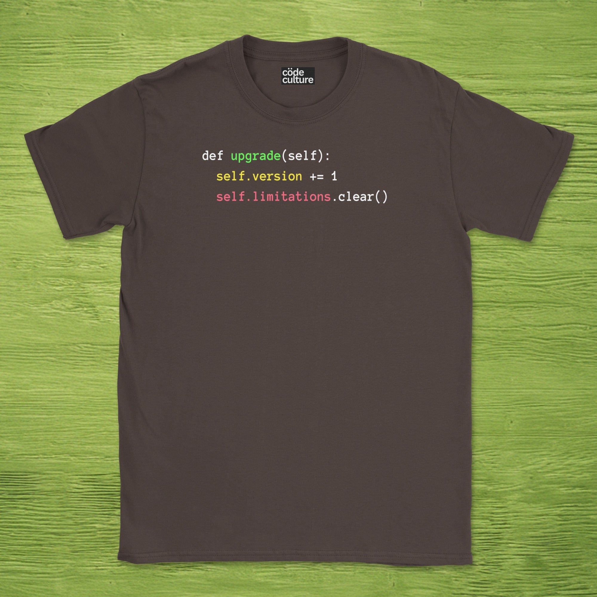 def upgrade(self) shirt
