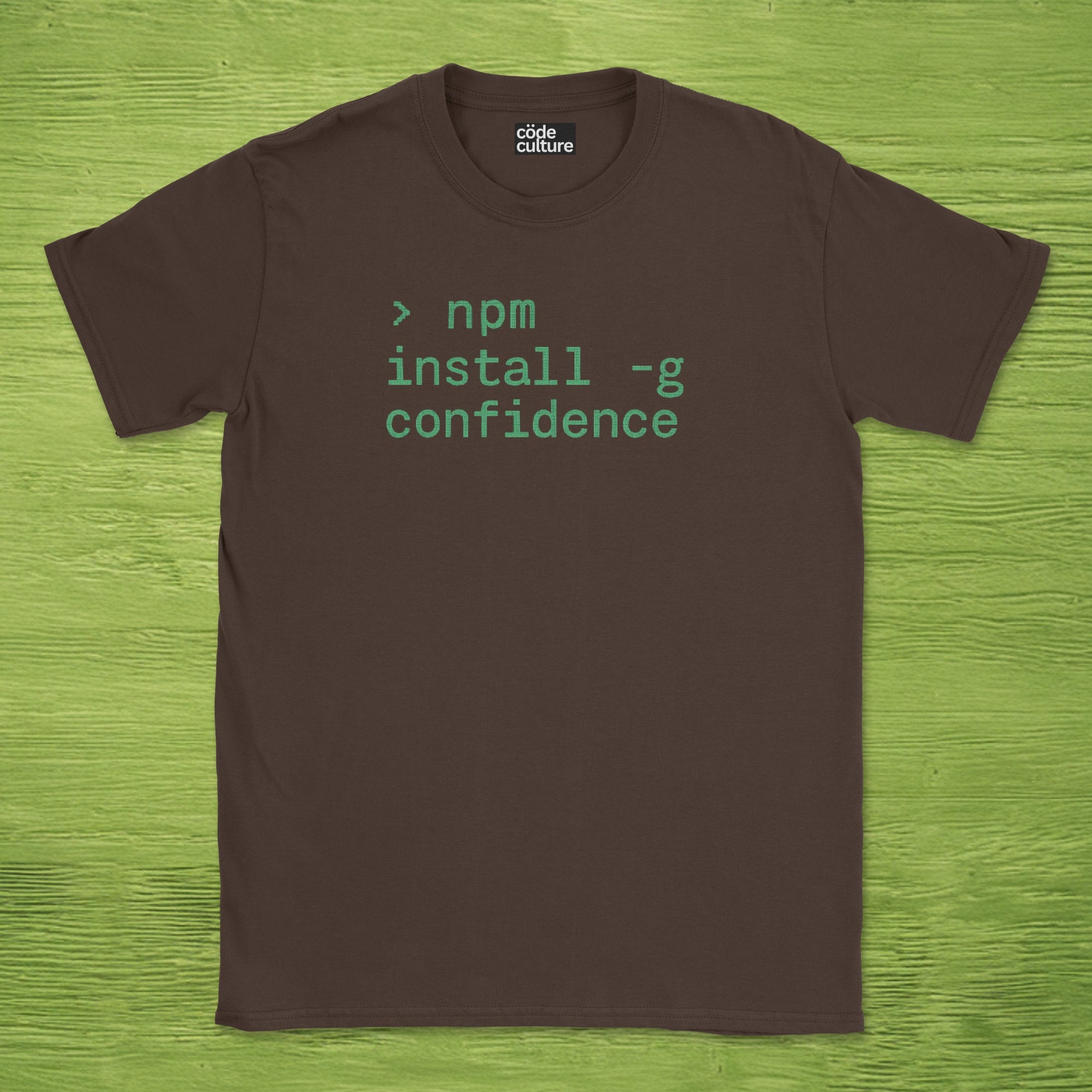 npm install confidence shirt