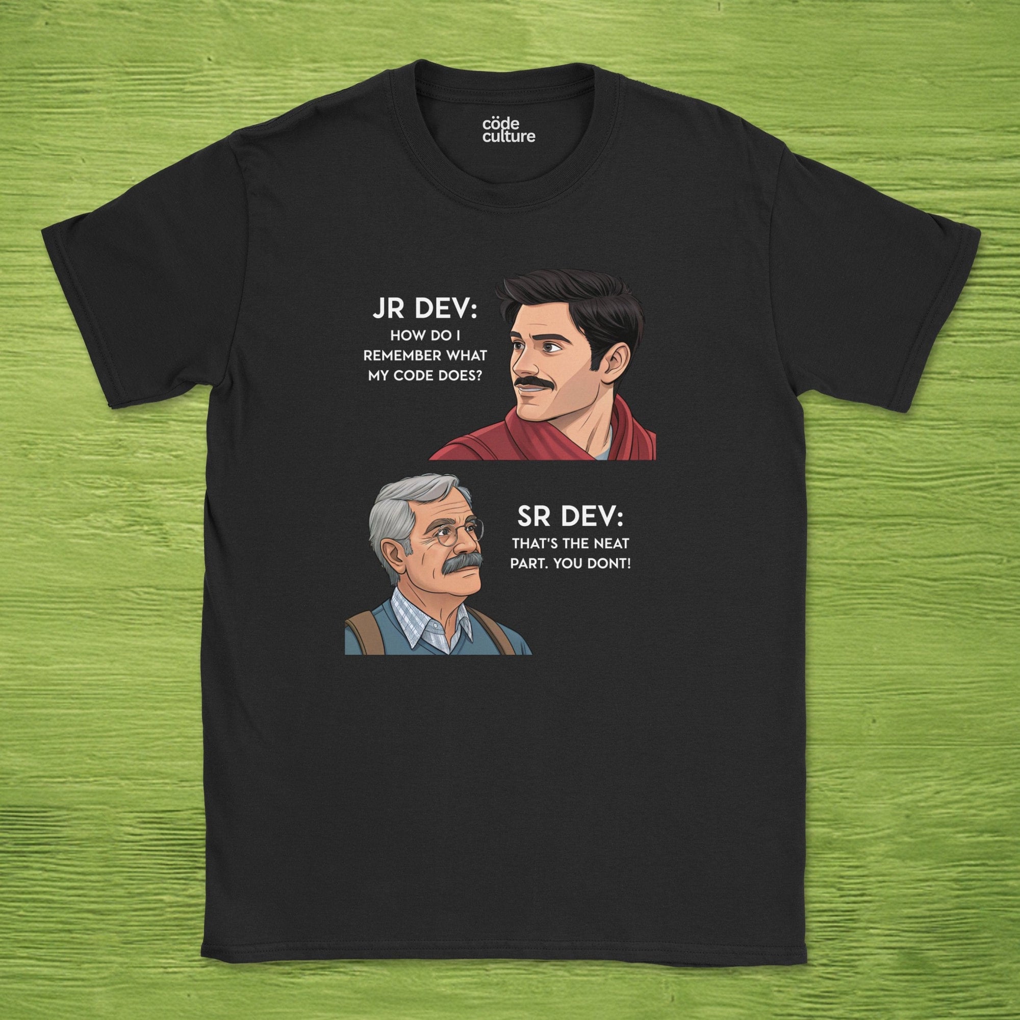 Junior Dev asked Senior Dev shirt