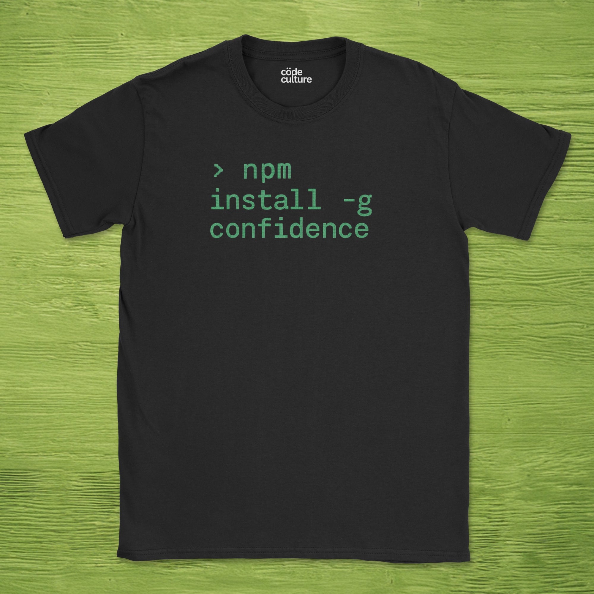 npm install confidence shirt