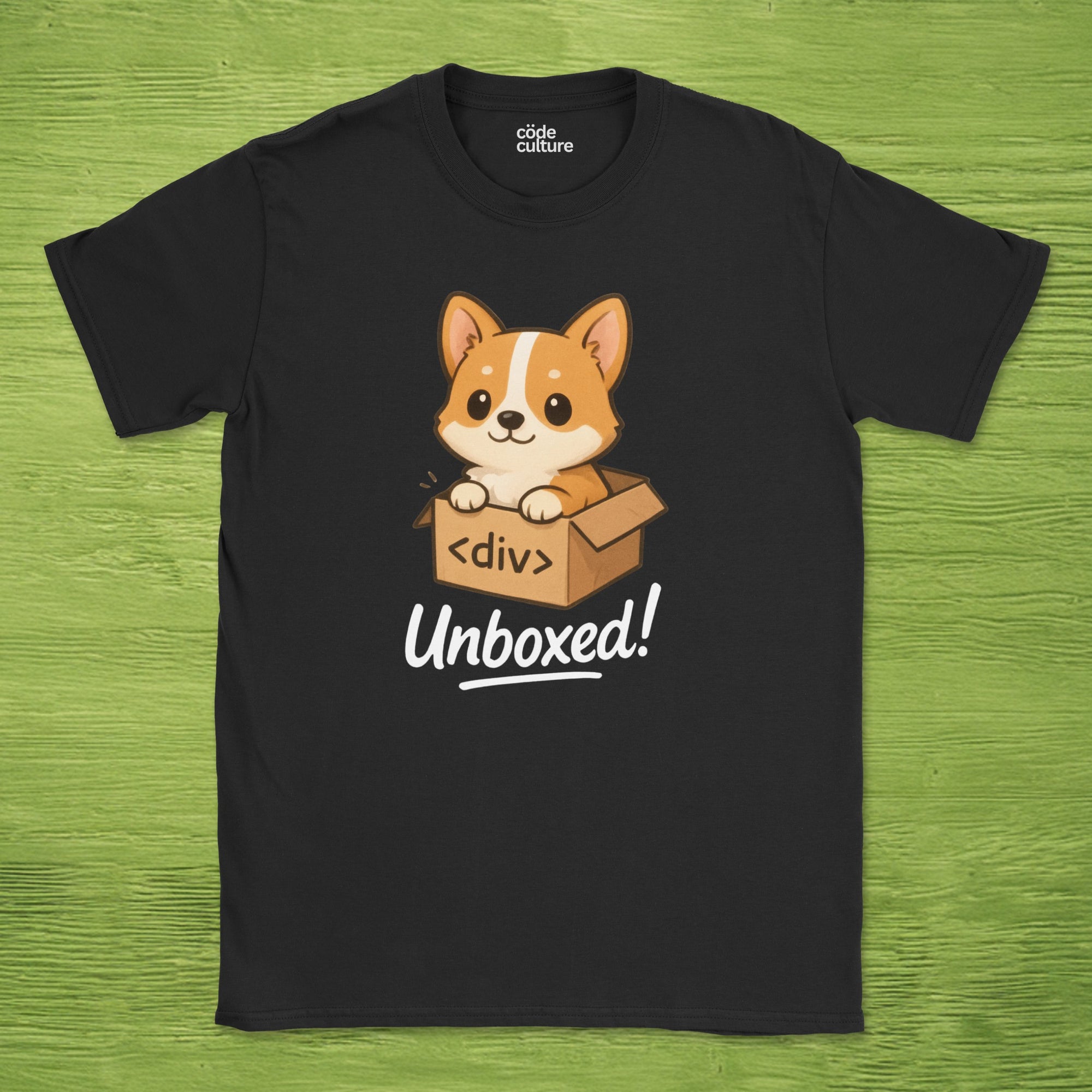 corgi unboxed shirt