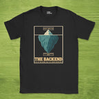 Code Culture the backend iceberg shirt funny programmer T-Shirt in Black — Code Culture developer clothing