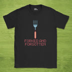 Code Culture forked and forgotten shirt funny programmer T-Shirt in Black — Code Culture developer clothing