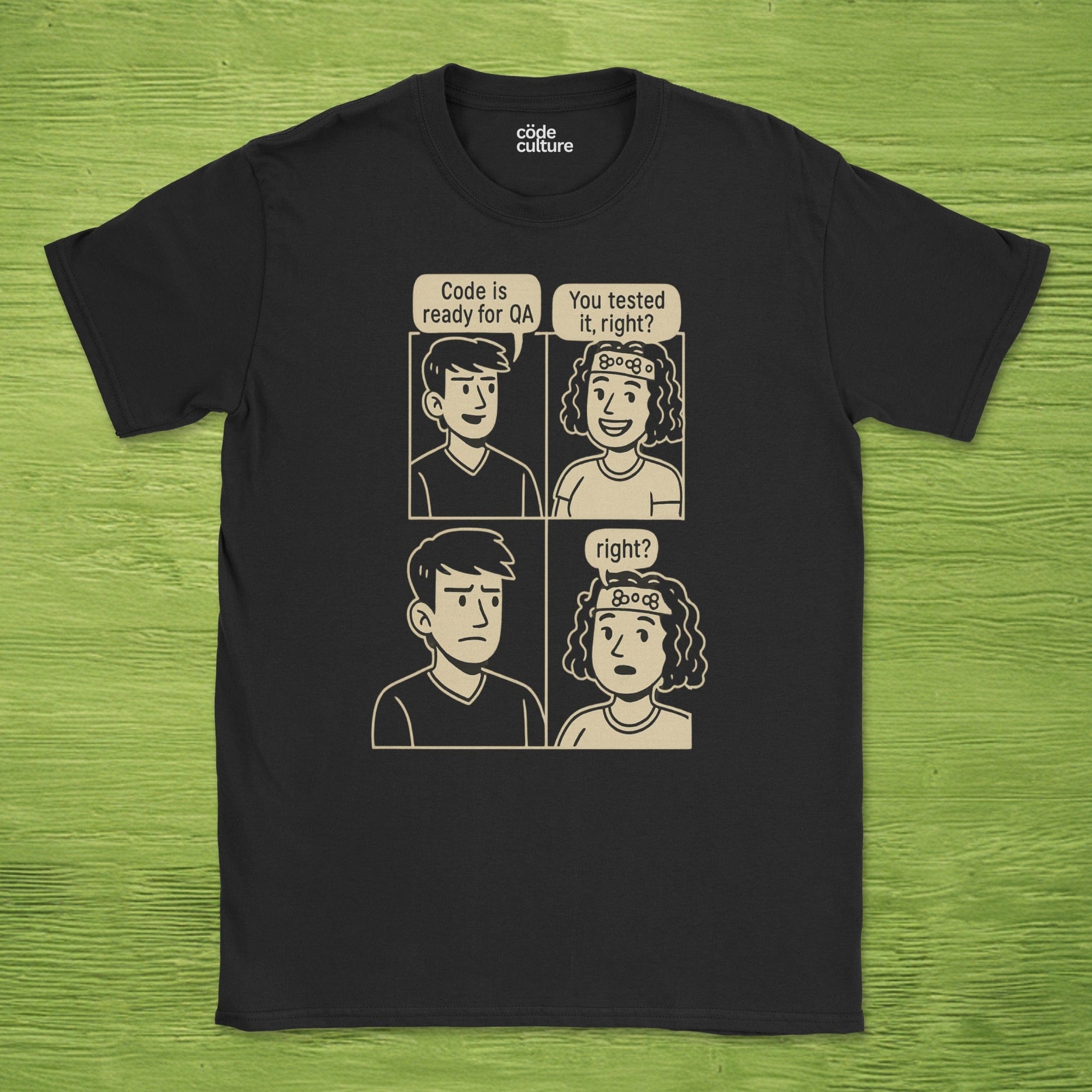 developer vs tester shirt