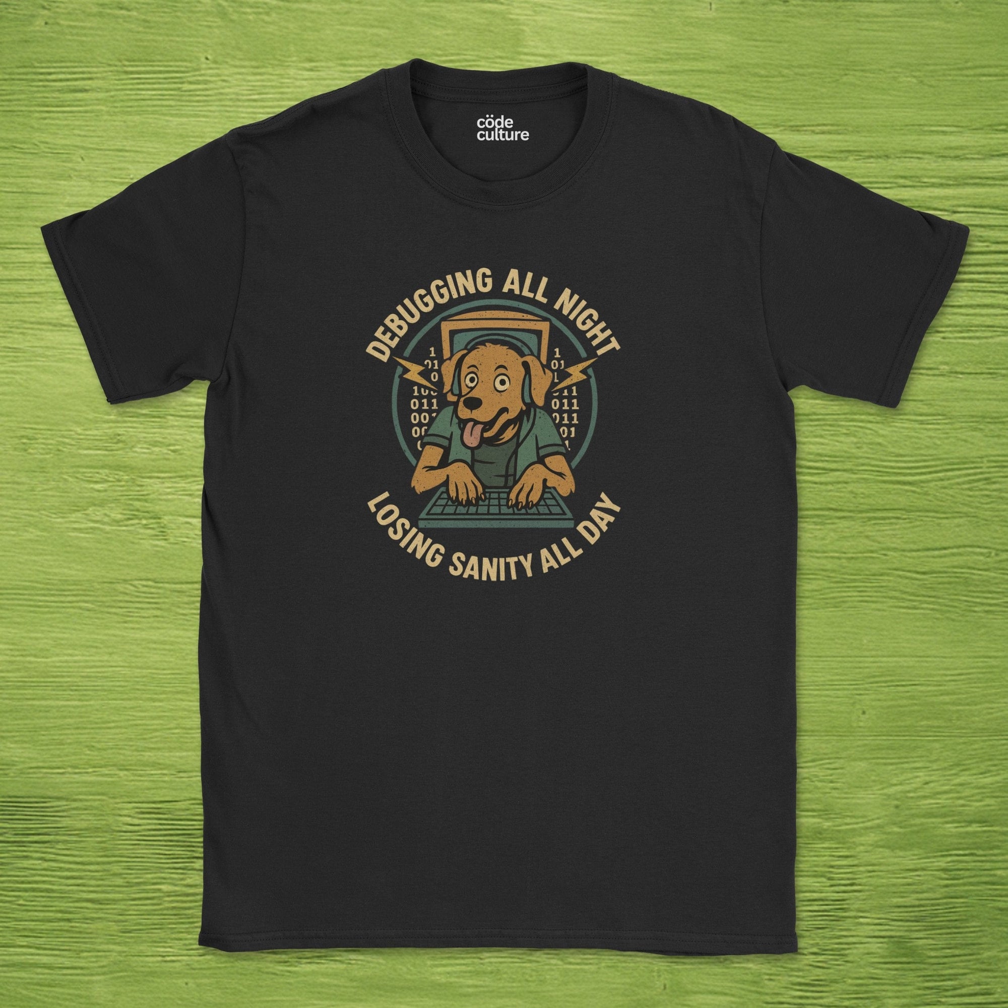 debugging all night losing sanity all day shirt