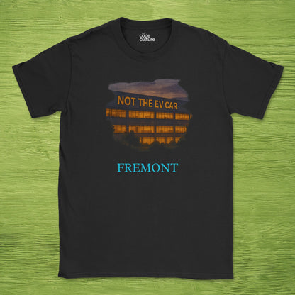 not the EV car company office shirt