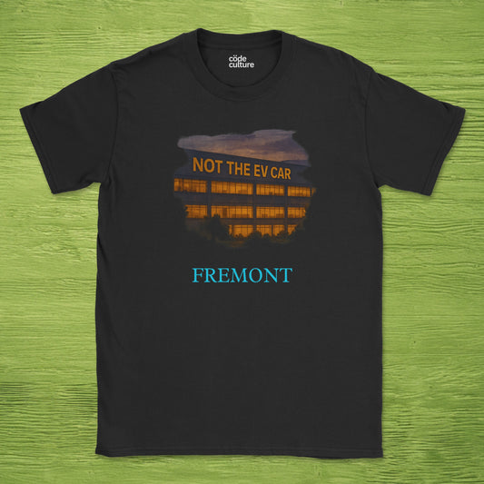 not the EV car company office shirt