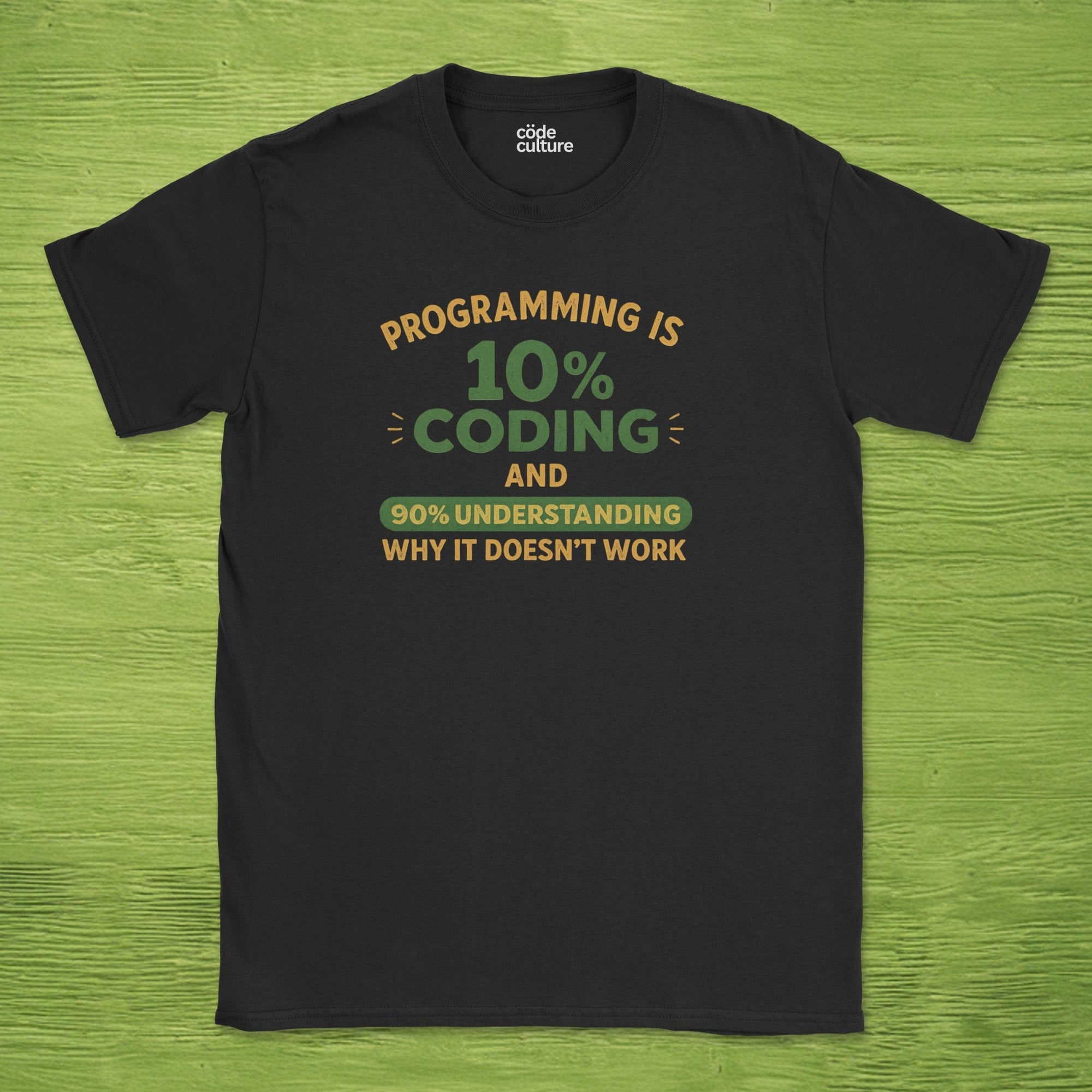 programming is 10% coding shirt