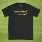 Code Culture chaos builds character shirt funny programmer T-Shirt in Black — Code Culture developer clothing
