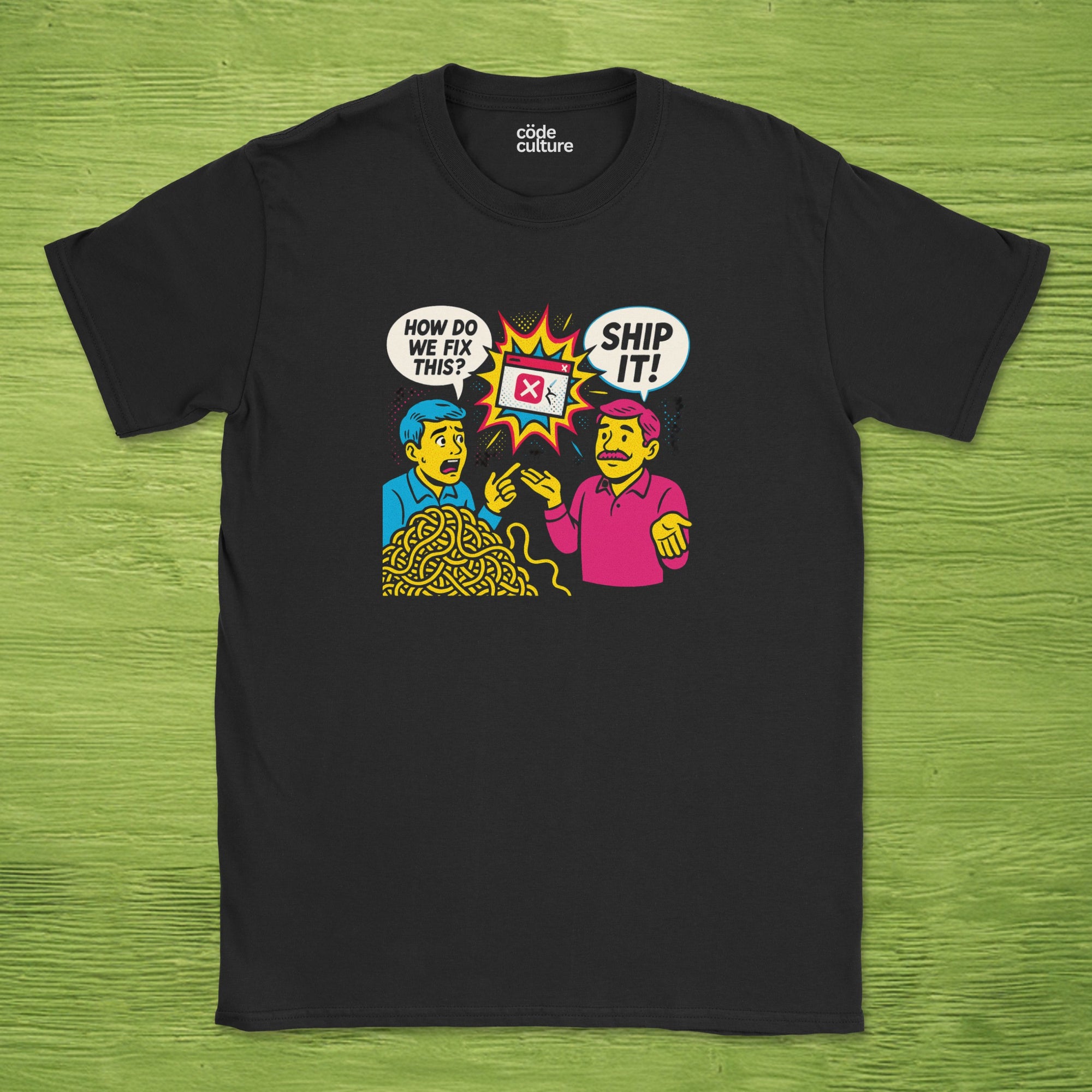spaghetti code ship it shirt