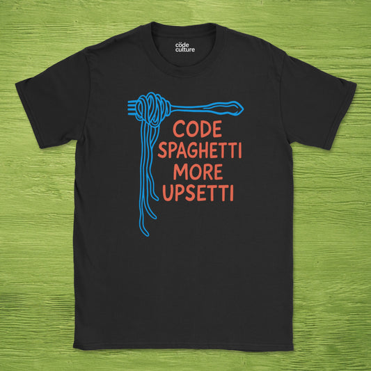 code spaghetti more upsetti shirt