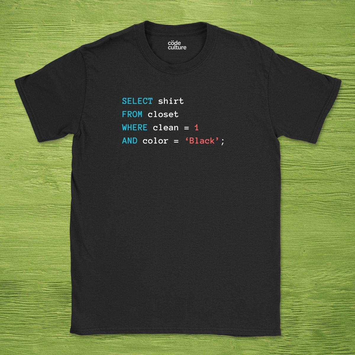 Querying my black shirt