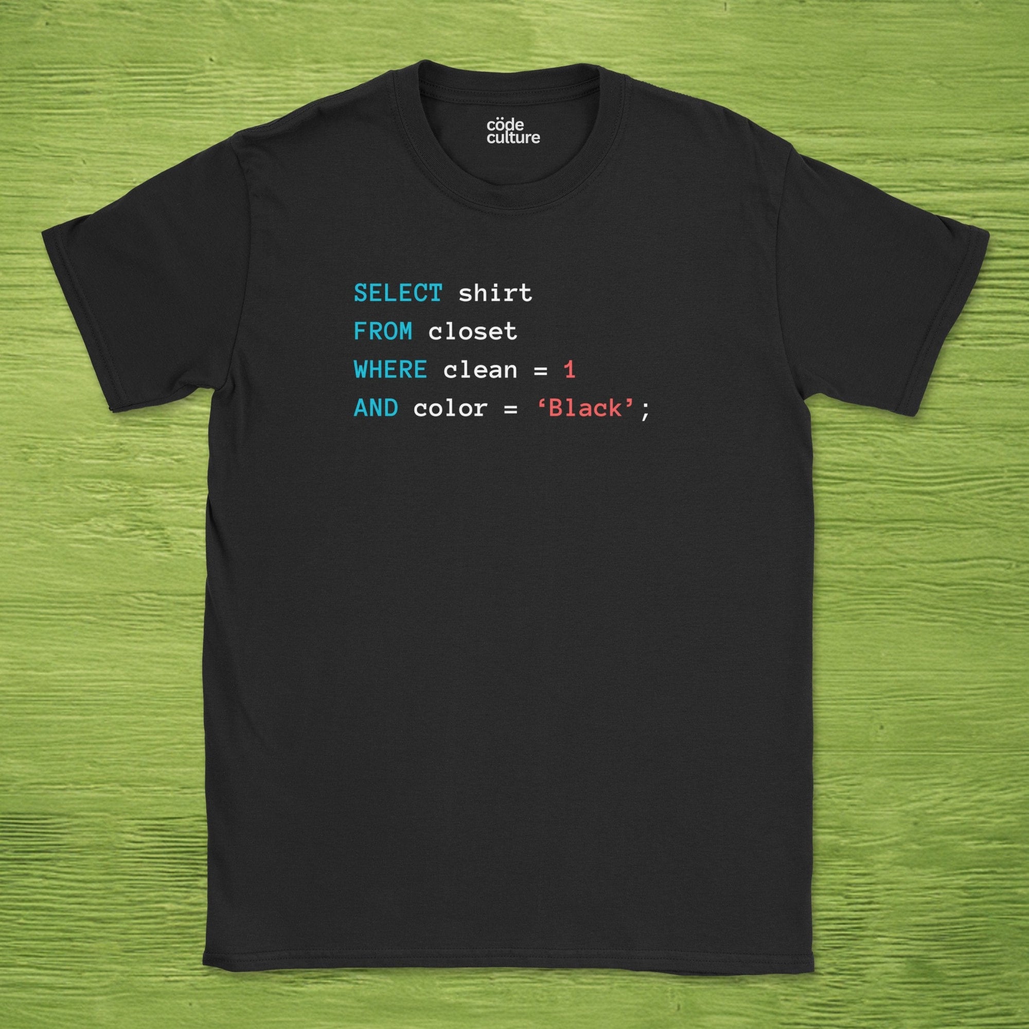 Querying my black shirt
