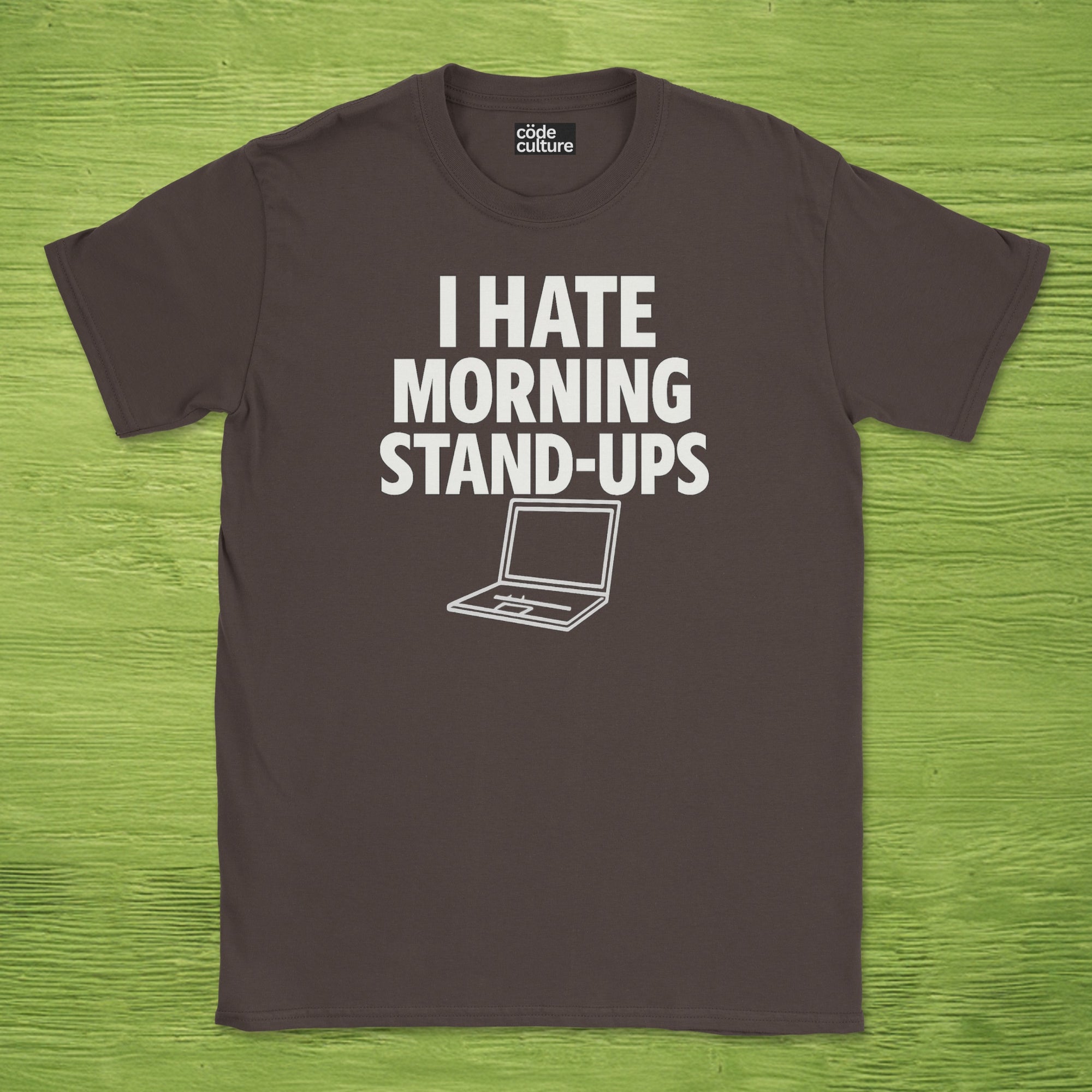 i hate morning stand-ups shirt