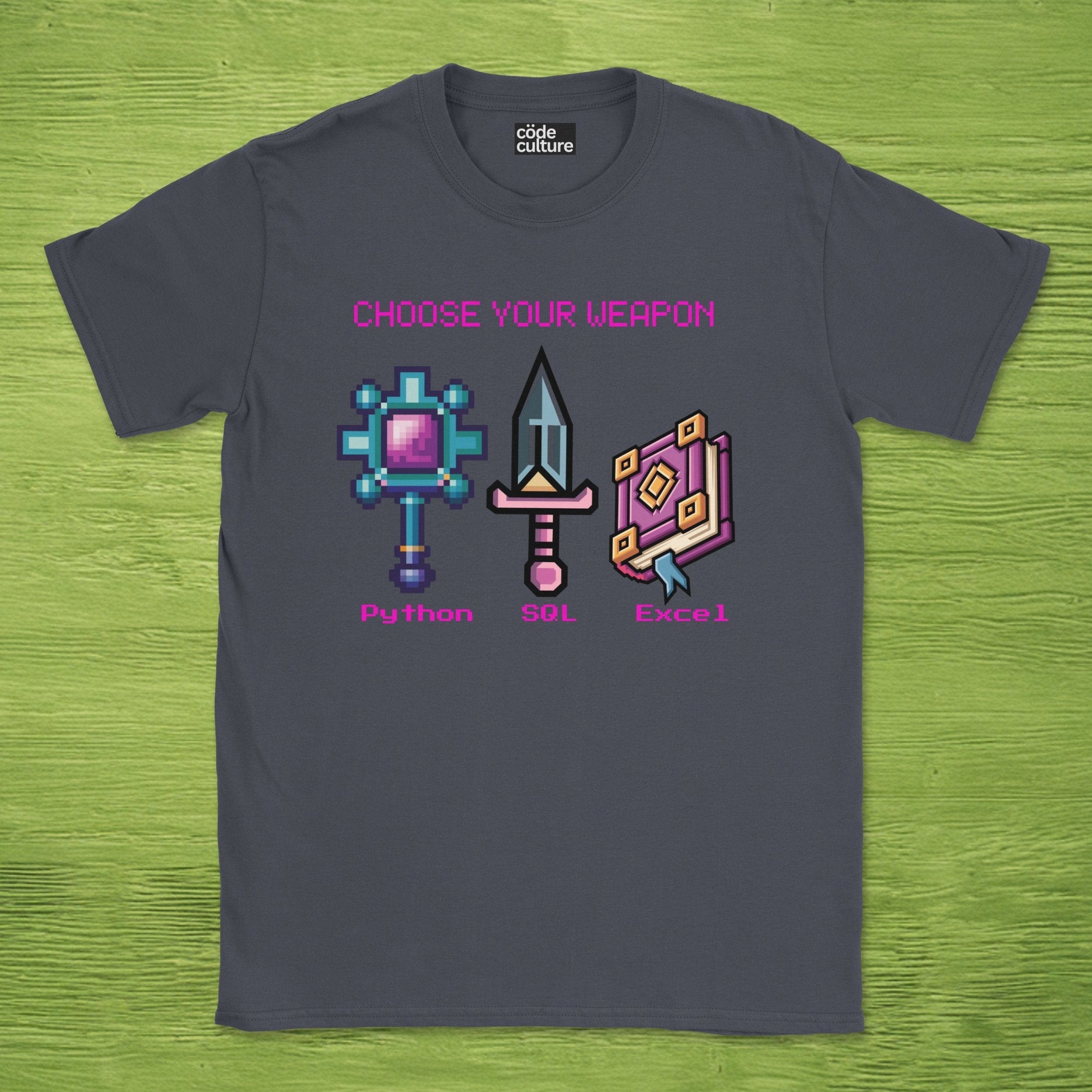 Data analytics weapon shirt