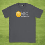 Code Culture importerror issue shirt funny programmer T-Shirt in Dark Heather Grey — Code Culture developer clothing