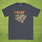 Code Culture i play the keyboard shirt funny programmer T-Shirt in Dark Heather Grey — Code Culture developer clothing