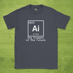 Code Culture the element of the future shirt funny programmer T-Shirt in Dark Heather Grey — Code Culture developer clothing