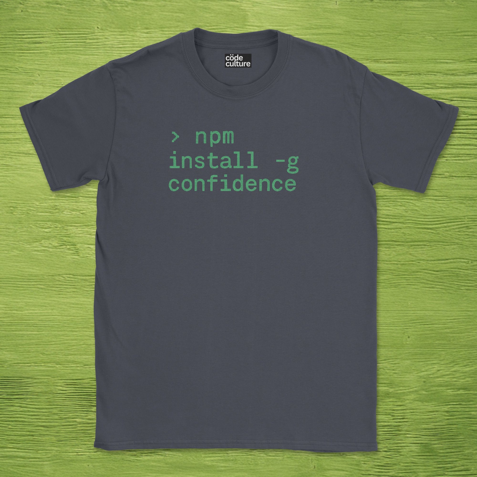 npm install confidence shirt