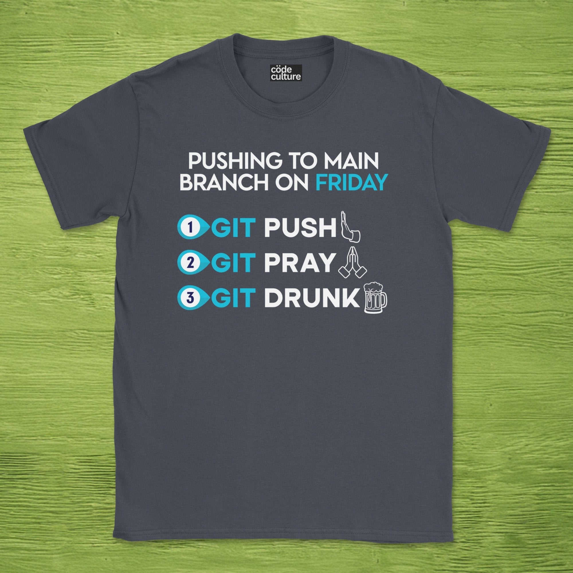 pushing to main branch on friday shirt