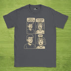Code Culture developer vs tester shirt funny programmer T-Shirt in Dark Heather Grey — Code Culture developer clothing