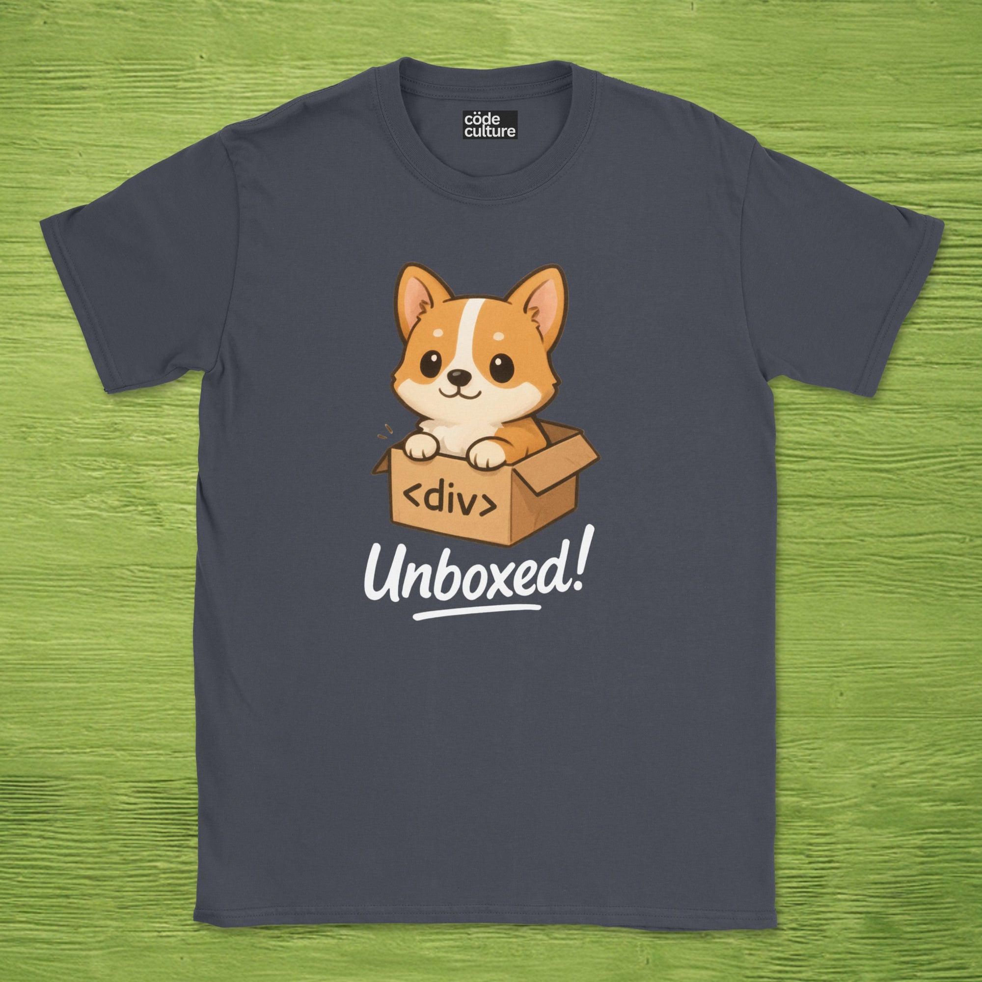 corgi unboxed shirt