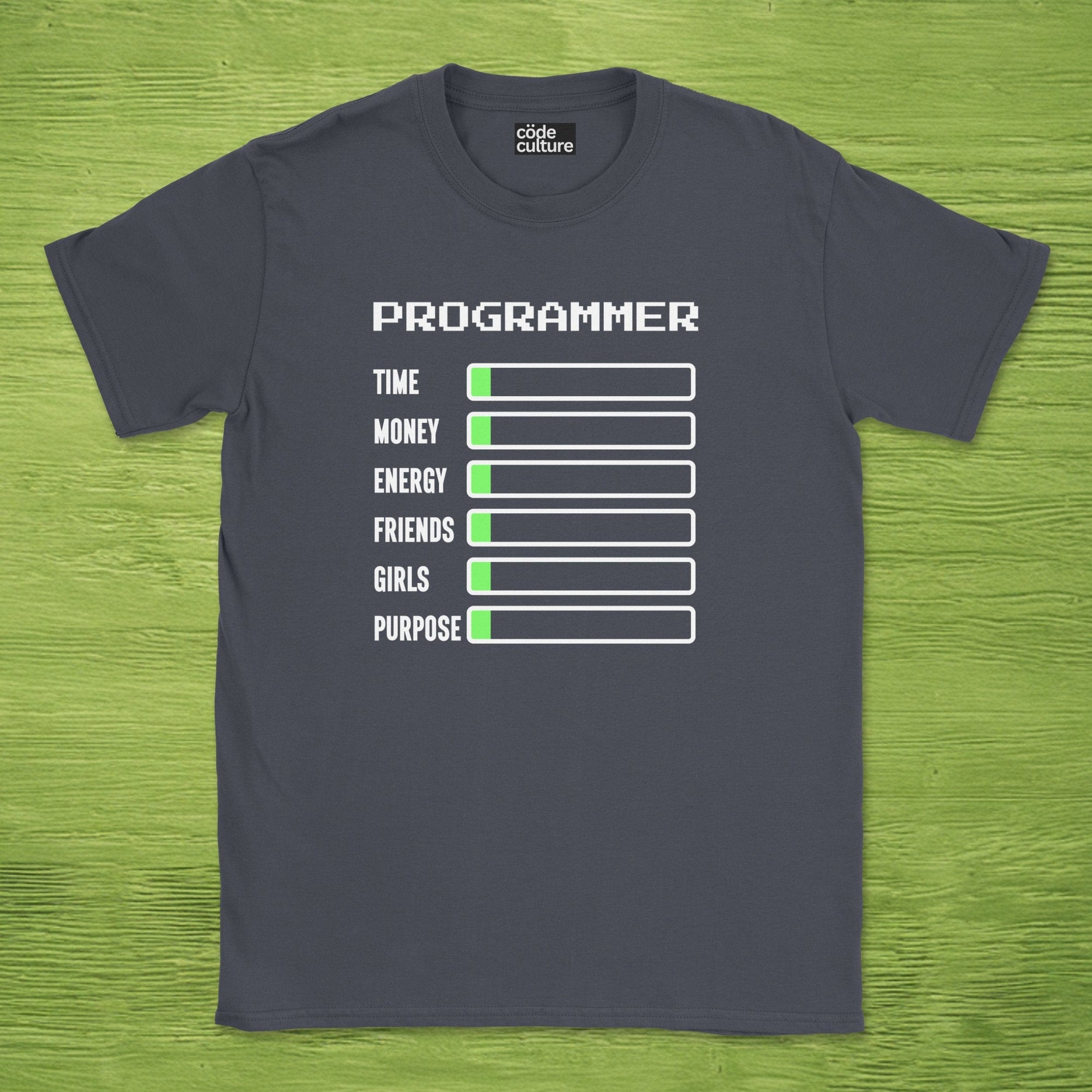Programmer status shirt