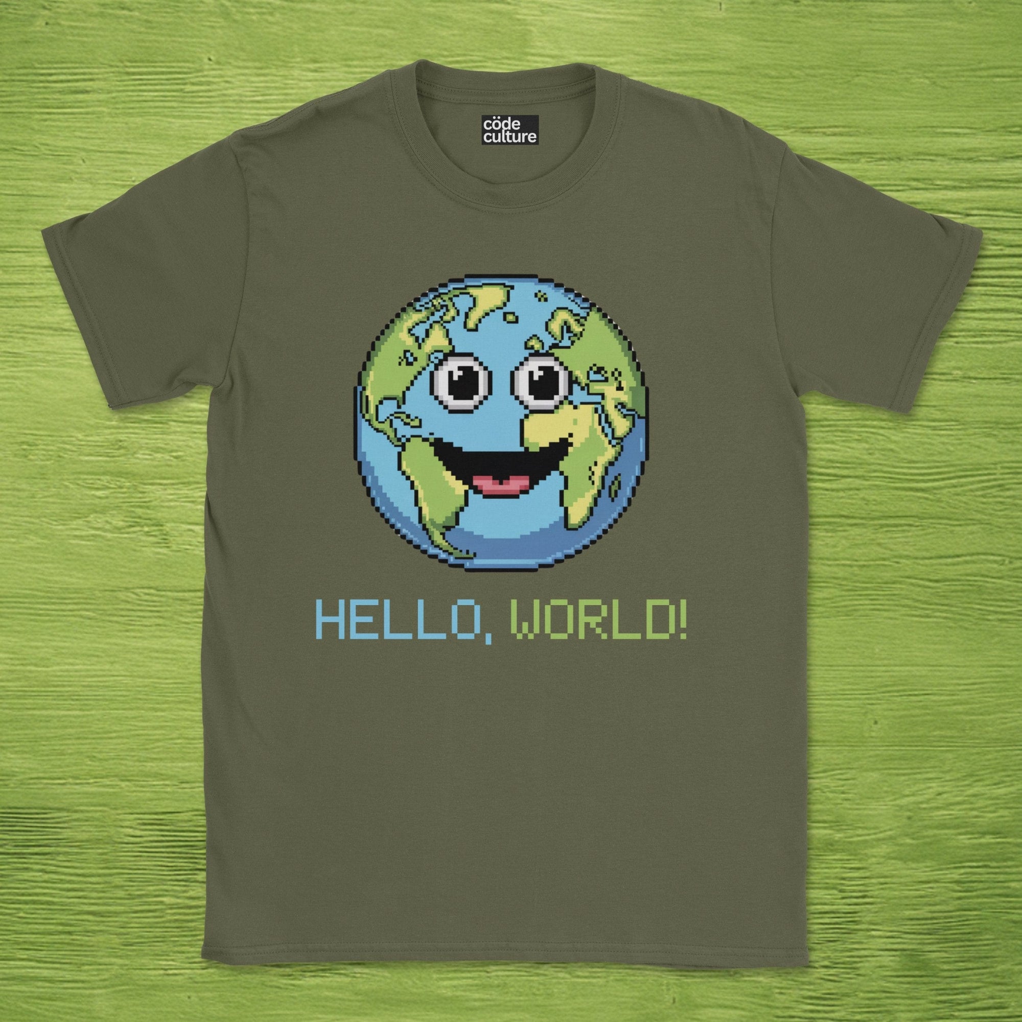 hello world earth shirt
